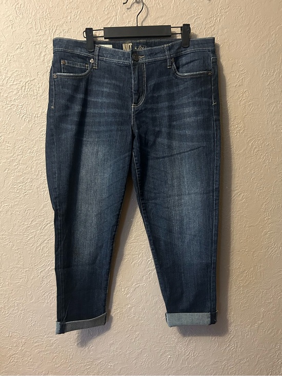 Kut from the Kloth Denim - Kut from the Kloth Dark Blue Cropped Jeans